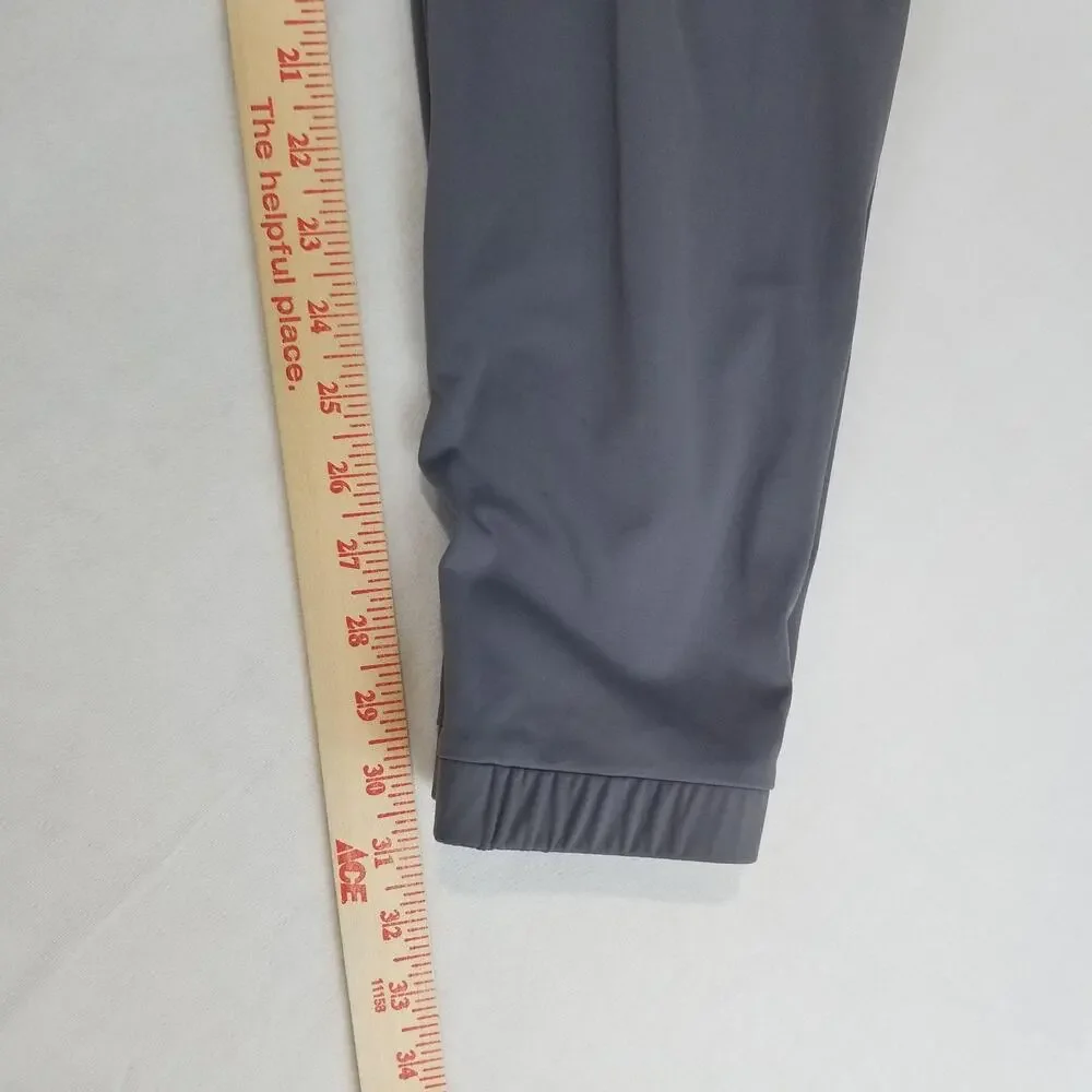 Zyia Active Jogger Pants Womens Large Gray Ankle Zipper Hem Stretch Athleisure